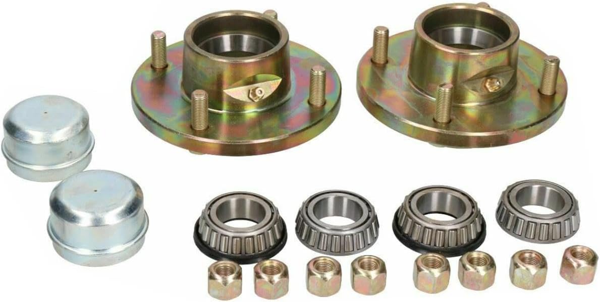 750kg Trailer Suspension Units Wheels Tyre 145 x 10 4PLY 4" PCD 4 Stud Hub Bearing