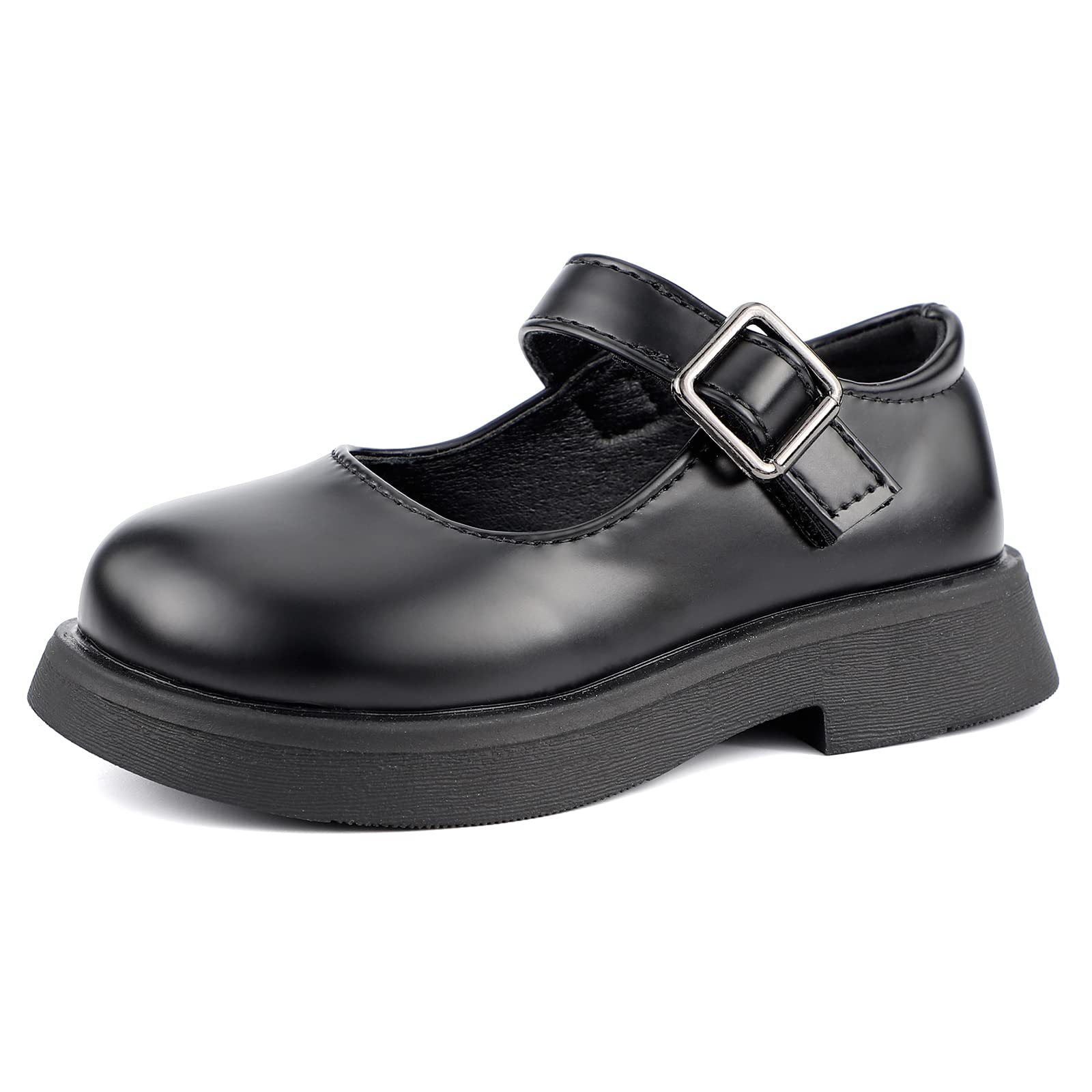 MASOCIO Merceditas Niñas Zapatos Escolares Fiesta Zapatos Niña Princesa Planos Antideslizantes 21-30 EU