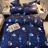 Parures de lit Sets 3 Pièces avec 1 Housses de Couettes 2 Taies d'oreillers Pour 1 / 2 Personnes Garçon Fille,vous vous sentirez très à l'aise.