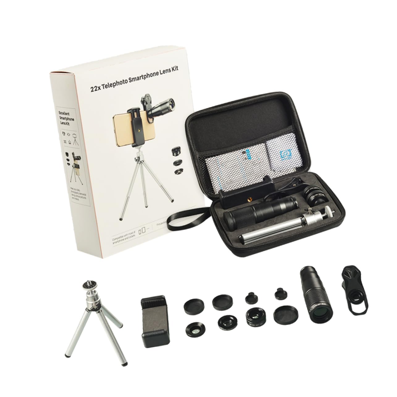 Housoutil 1 Set Fisheye Wide Angle Macro Telephoto Lens Smartphone Smart Phones Phone Zoom Lens Mobile Zoom Lens Phone Camera Lens Cell Phone Lens Outdoor Mobiles External Fisheye Lens Metal