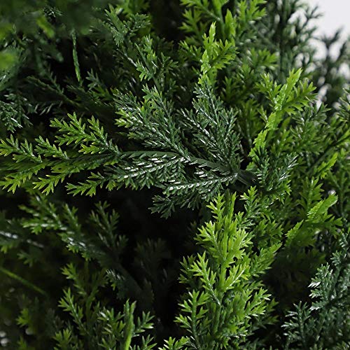 3ft Topiary Trees Artificial Plants Green Spiral Cypress Tree Potted Fake Plant Greenery for Decorative Indoor or Outdoor(35inch)