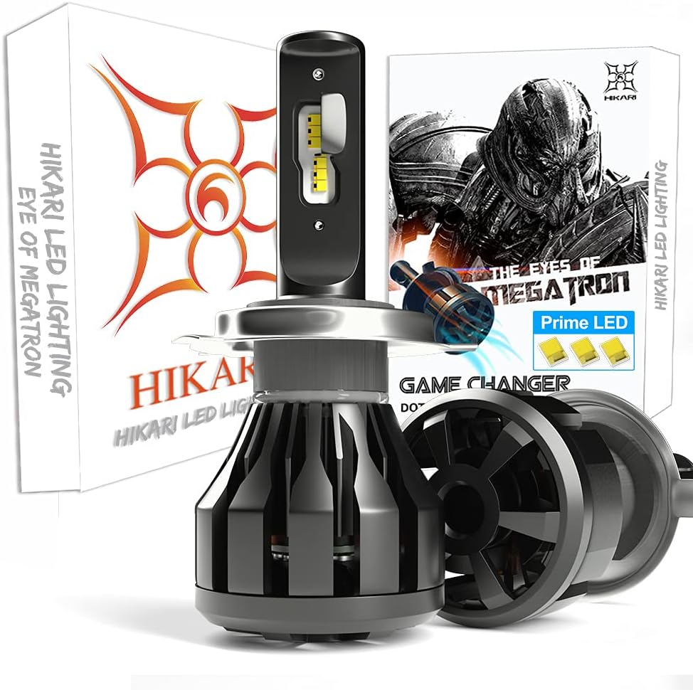 Buy Hikari Ultra H4 9003 Led Bulbs Prime Zes Led 100lm High Lumens Led Conversion Kit Hb2 Halogen Bulbs Replacement Canbus Ready 6000k Cool White Foglight Online In Indonesia B077b3snjr