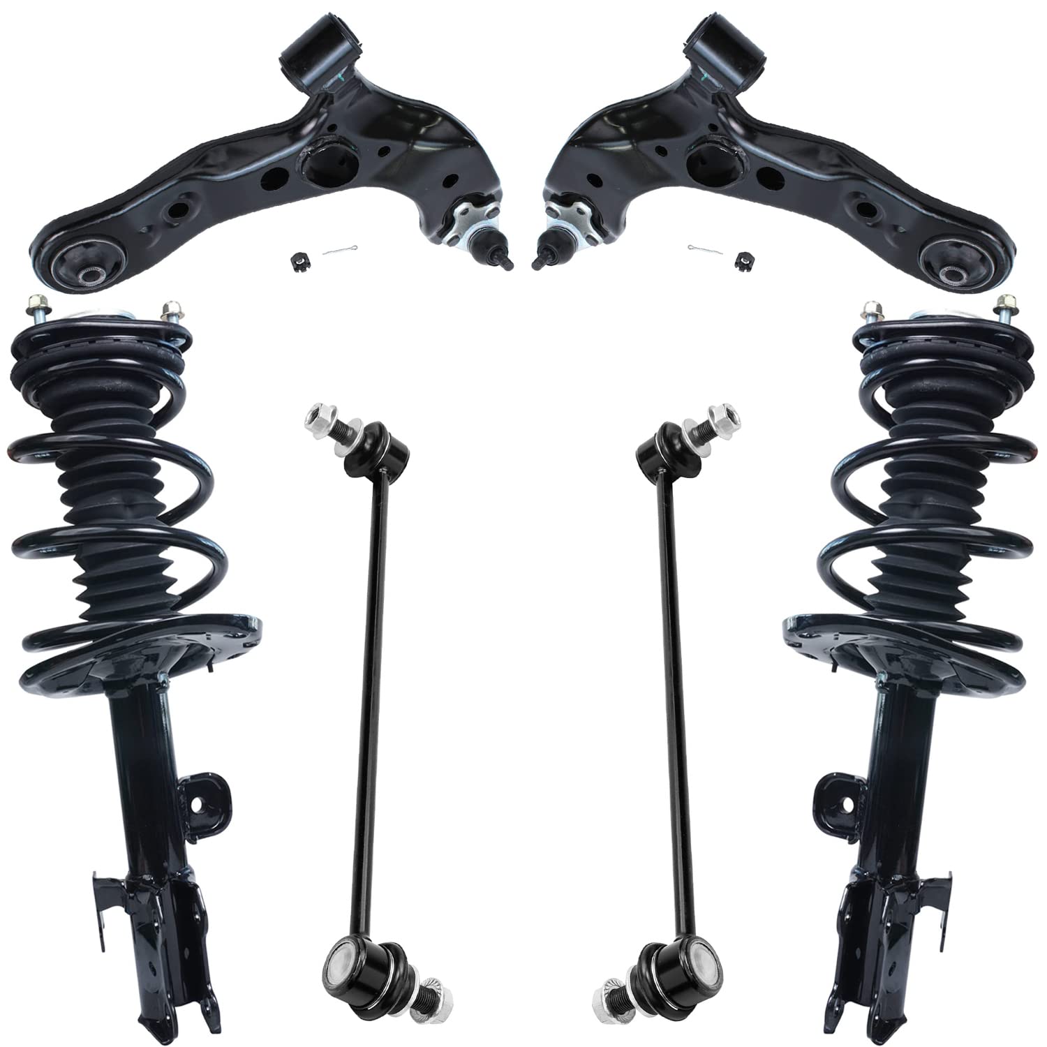 Detroit Axle - 3.5L Front End Suspension Kit for 2006-2014 Toyota RAV4
