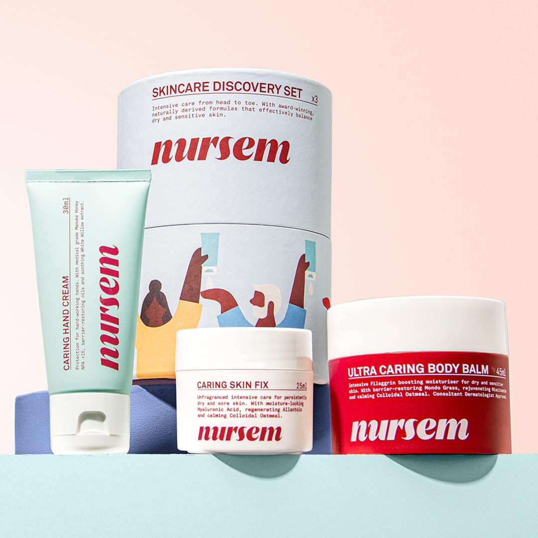 Nursem Skin Care Discovery Set - 3-Piece Hand Cream & Skin Care Kit for Dry Sensitive Skin, Clear - Image 2