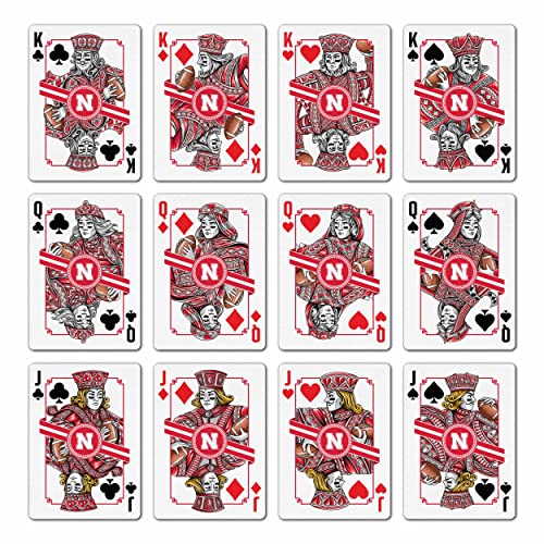 Image of YouTheFan NCAA Officially-Licensed Playing Cards - Original Artwork on All face Cards and Jokers - Team's Official Colors - Quality Linen Texture - Designed in The USA