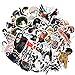 42PCS Attack on Titan Vinyl Decals, Clear Stickers No-Duplicate Waterproof Vinyl Stickers for Skateboard Luggage Helmet Guitar (Attack on Titan)