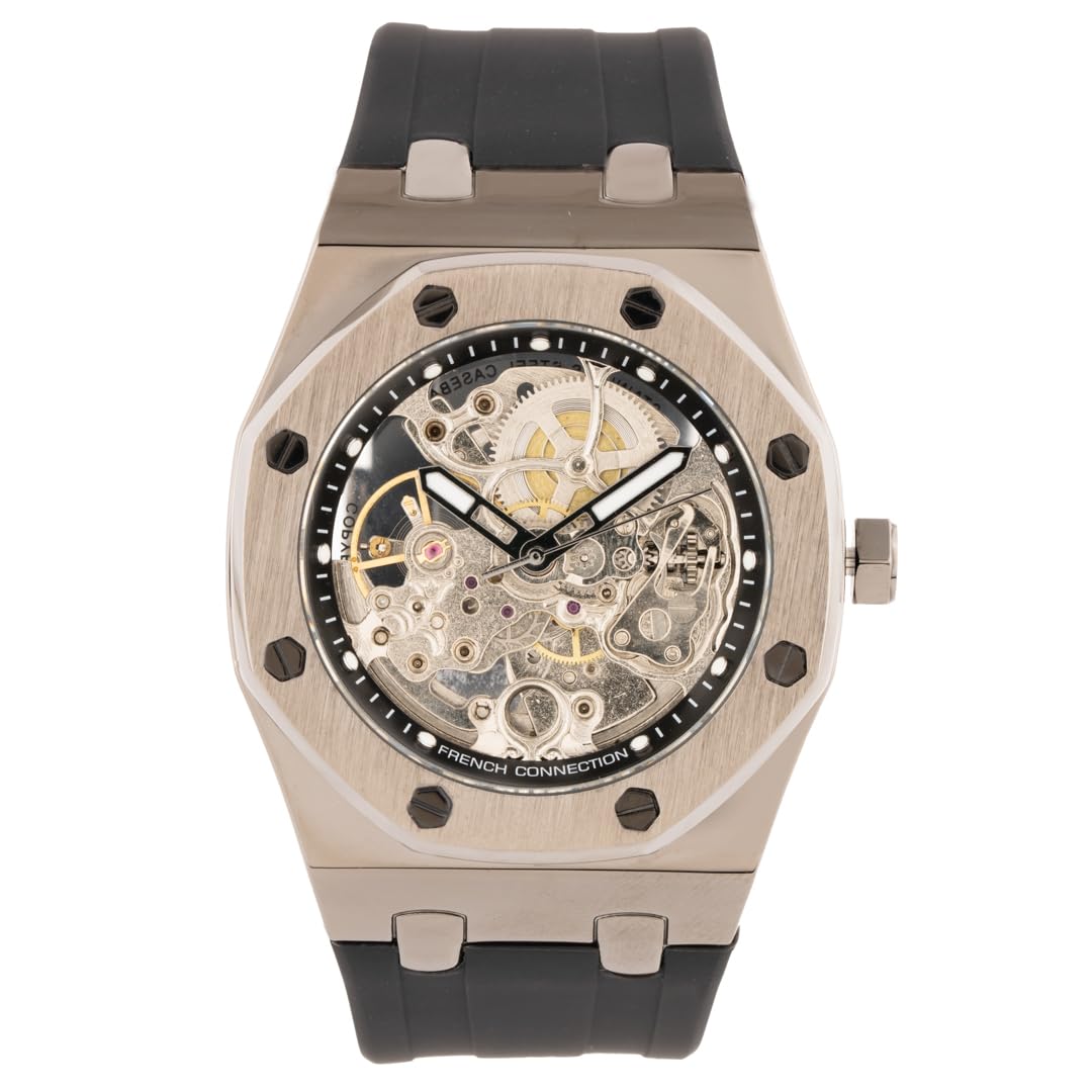 French Connection Analog Silver Dial Mens Watch-FCK2B (B0D78N5PQF) Amazon Price History, Amazon Price Tracker