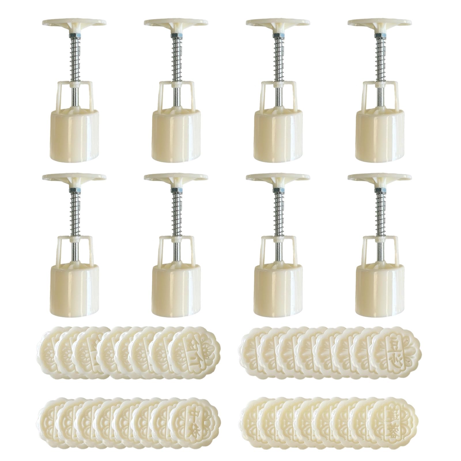 Tsophreniq Hand Pressed Mold Festival Dessert Molds Cookie Stamp ABS Plastics Pastries Cake for Baking Lover ABS Plastics Mooncaks Mold