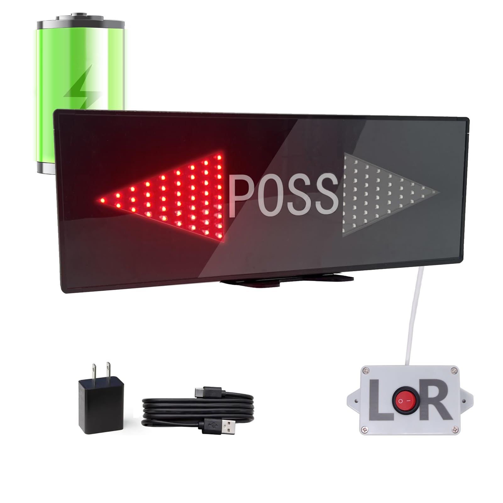 GAN XIN LED Basketball Possession Indicator Arrow Toggle Switch Operation for Basketball League Practice or Sport Team Training