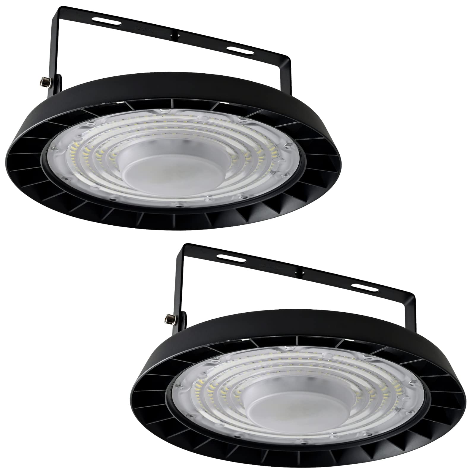 2X200W UFO Faretto LED, 20000LM Lampada da Officina,IP65 LED Industriale Faretto,Interni Industriale LED Luce Bianca 6000K Faretto per Industriale Officine Fabbrica [Classe Energetica A]