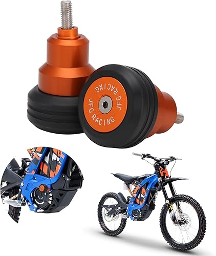 JFG RACING Sur Ron Deslizadores de Marco, Protectores de Motor de Motocicleta Parachoques Barra Antichoque Deslizadores CNC para Surron Light Bee