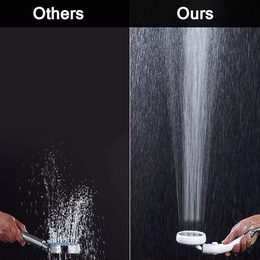 Pulsador de ducha de alta presión Pulverizador de la cabeza de la mano del baño Ducha de la ducha Spray de la cabeza de la cabeza Botón Botón Booster Ducha Cabeza Reemplazo Ahorro