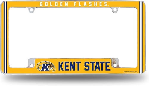 Miniatura 310 de Rico Industries NCAA Classic 12" x 6" Chrome All Over Automotive License Plate Frame for Car/Truck/SUV
