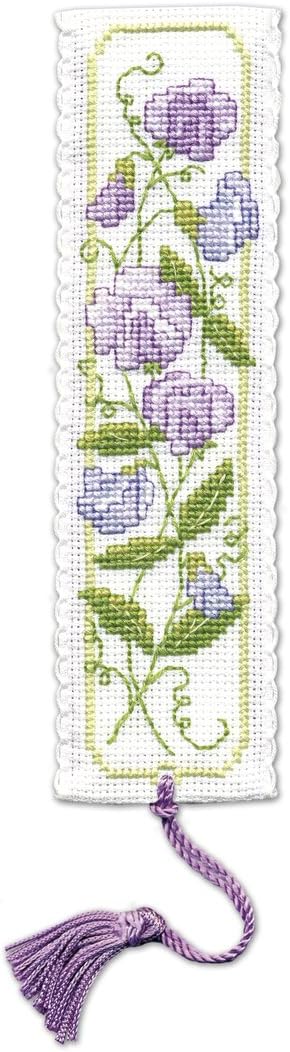 Sweet Peas Bookmark Cross Stitch Kit
