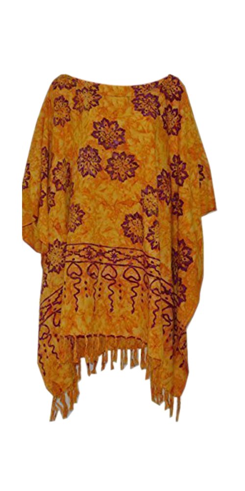 Camisas kaftans para mujer amarillo talla 44 de corte holgado 2