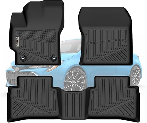 orealtrend Alfombrillas de repuesto negras para Corolla y Corolla Hybrid 2020-2024 (no compatibles con Hatchback), resistentes para todo tipo de