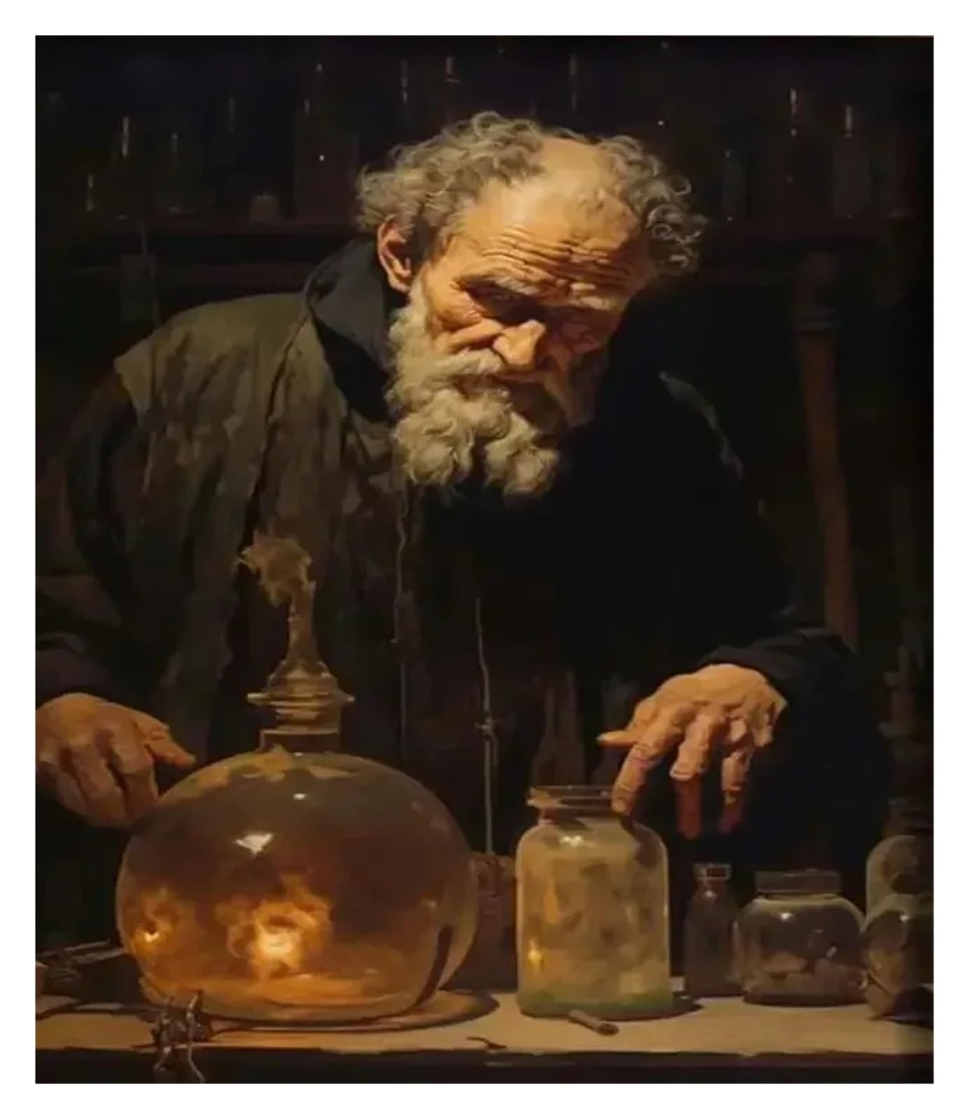Pintura de academia oscura para decorar paredes vacías