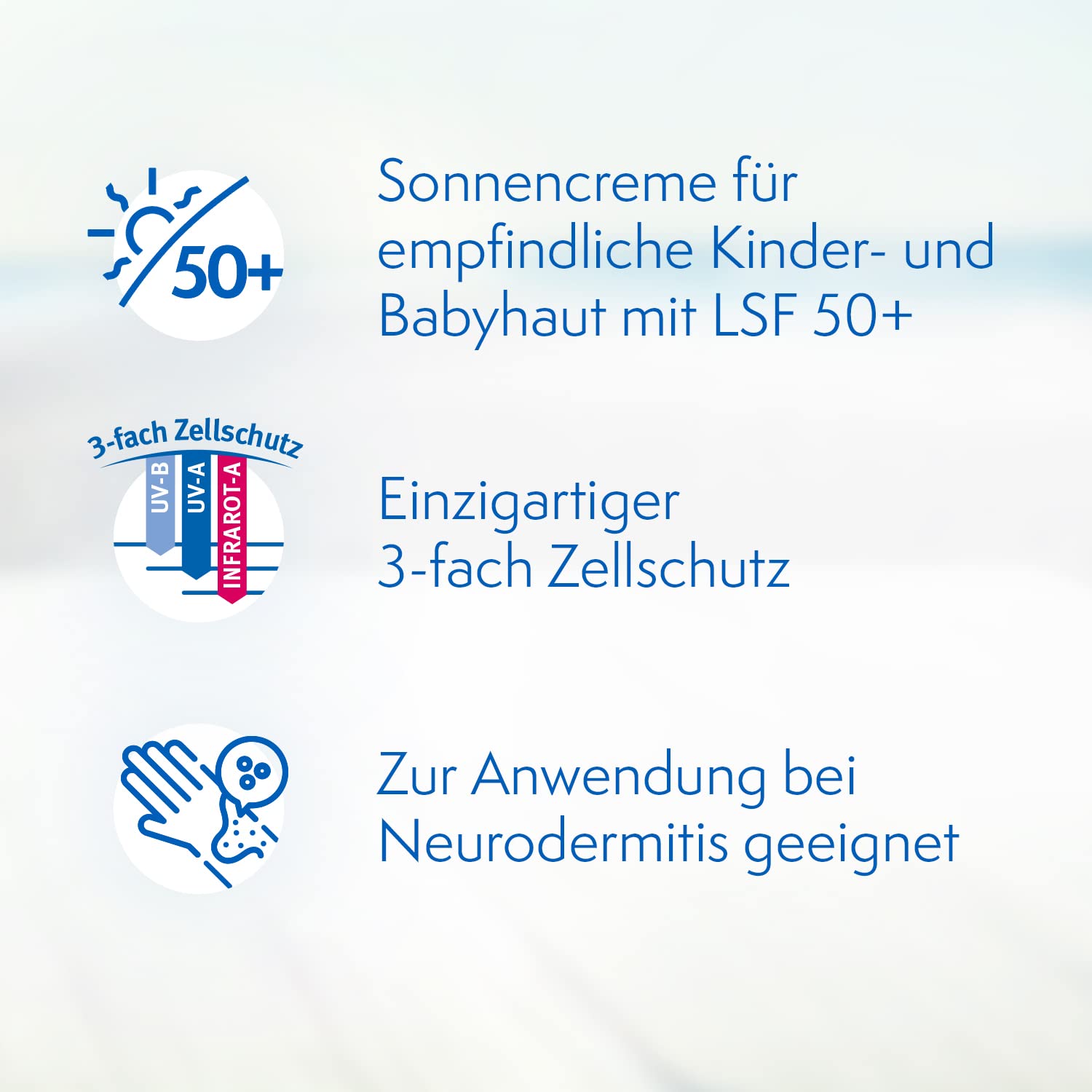 Ladival Kinder Sonnenschutz Creme für Gesicht und Hände LSF 50+ – Parfümfreie Sonnencreme für Kinder – ohne Farb- und Konservierungsstoffe – wasserfest – 1 x 50 ml (Packung mit 2)