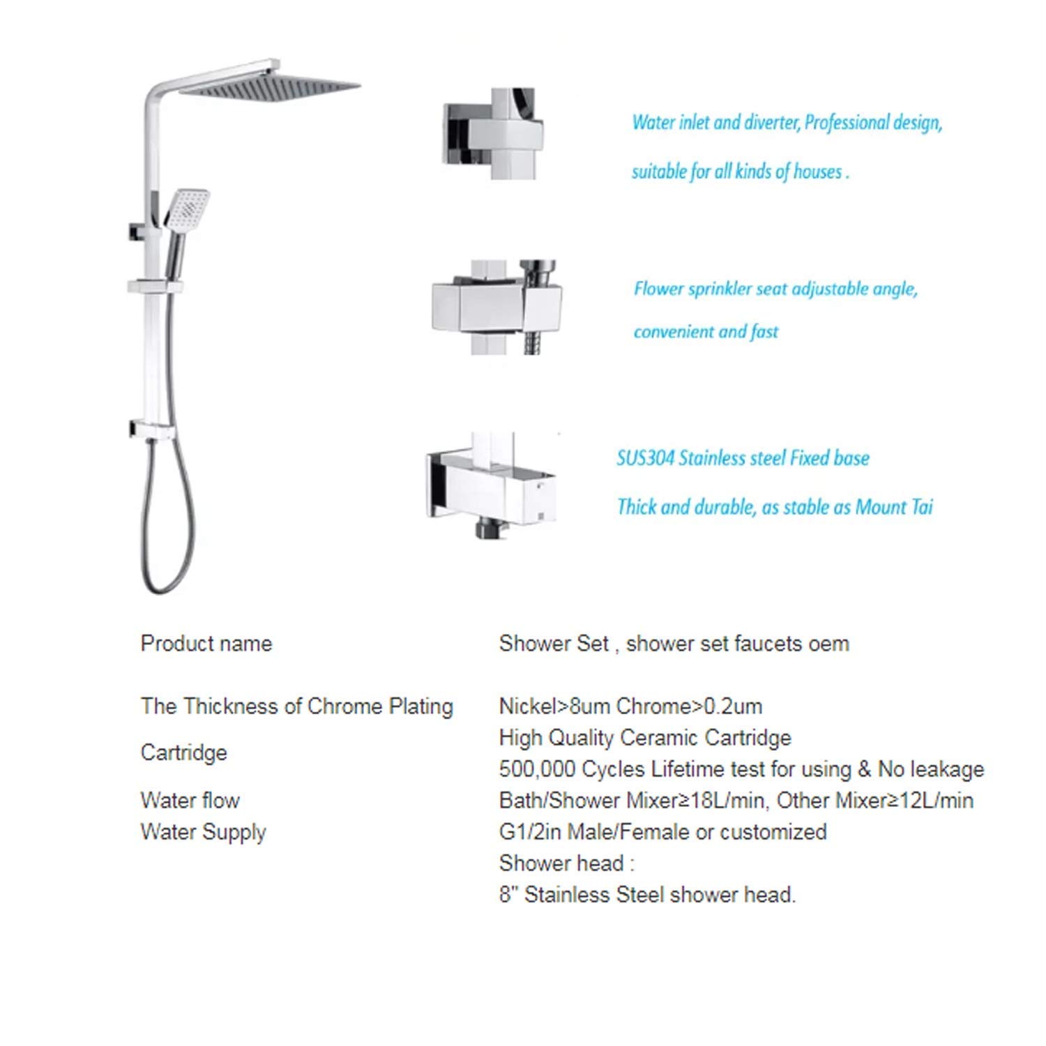 System prysznicowy, prysznic ręczny ścienny, deszczownica, armatura sanitarna, bateria prysznicowa Australia, zestaw prysznicowy, łatwa instalacja,
