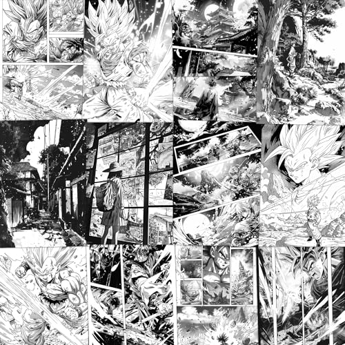 Image of Wallgasm Anime Manga Poster Set - Set of 54, 4 x 6 Inches Posters|Anime Posters For Room, Living Room, Office Dragon Ball Z, Naruto, Death Note, One Piece, Attack on Titans