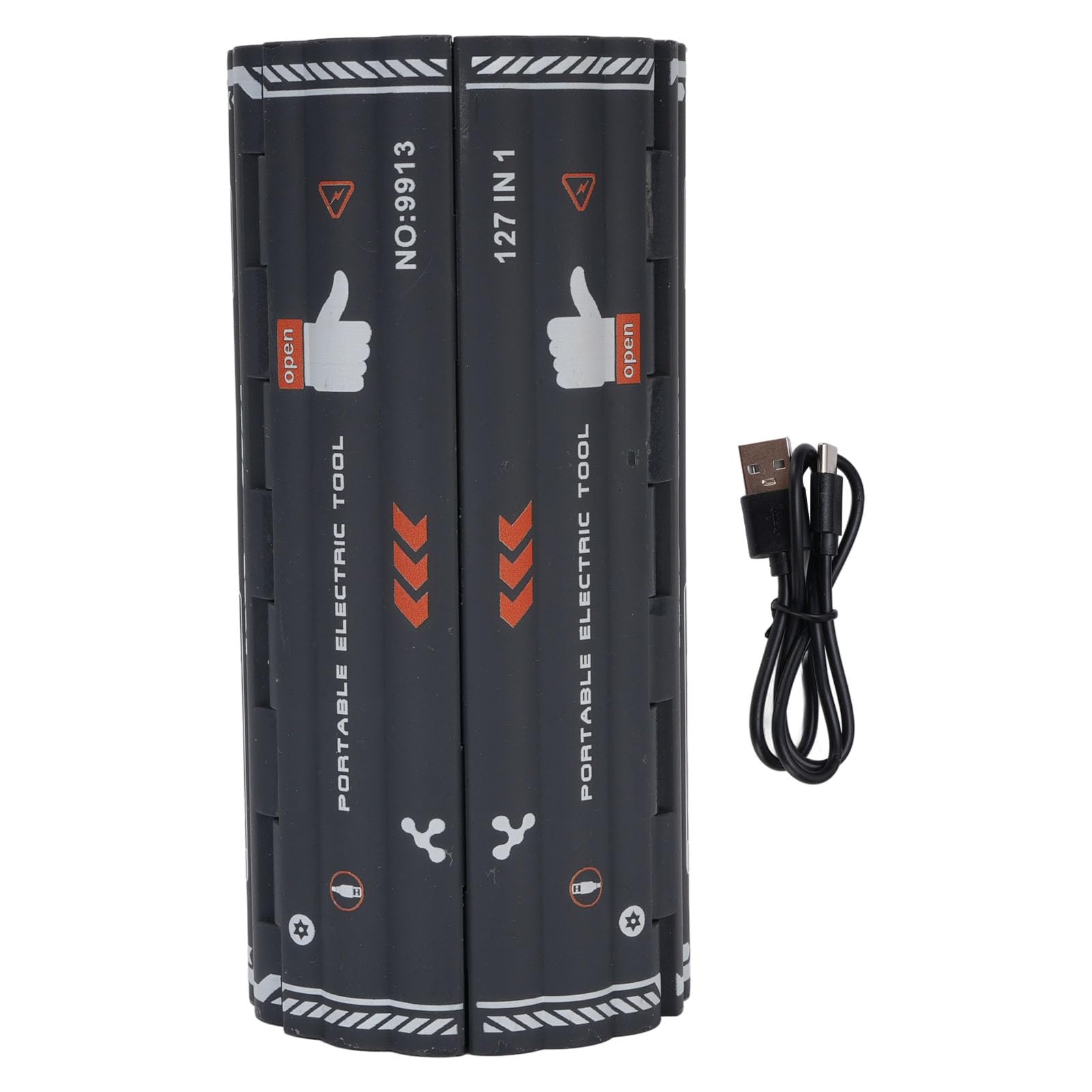 127-in-1-Elektroschraubendreher-Set, Akku-Schraubendreher-Reparaturset mit Kompaktem, Aufrollbarem Werkzeugkoffer, für Elektronik, Telefon, Kamera, Laptop, Spielekonsole, U