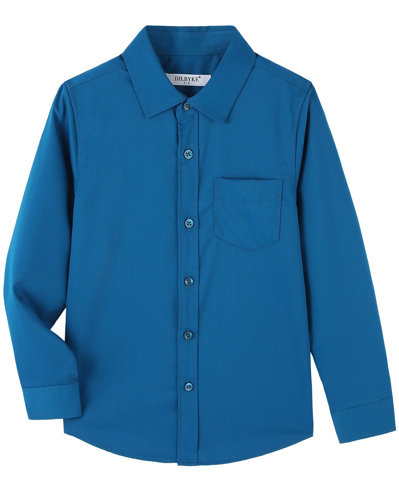 DILBYKE Camisa escolar de manga larga para niños