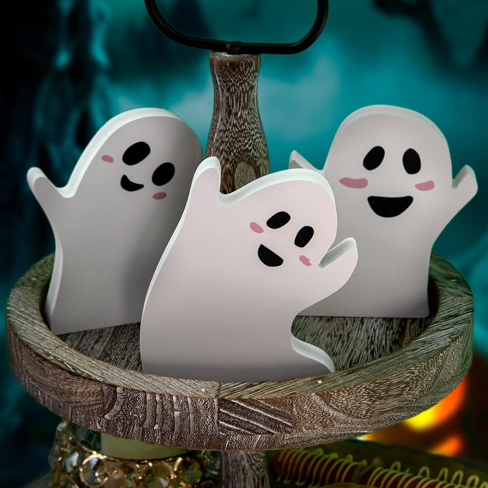 Lot De 50 Mini-fantômes En Résine – Décoration Halloween – 2,5 Cm De Haut – Pour étagères, Centres De Table, DIY