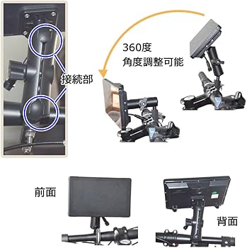 Amazon.co.jp: バイク専用ナビ ドラレコ付き 7インチタッチパネル