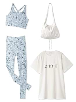 タグ付き新品4点セットemmiyogaハッピーウェルネスセット水色0 HAPPY WELLNESS YOGA SET │ emmi（エミ）公式サイト
