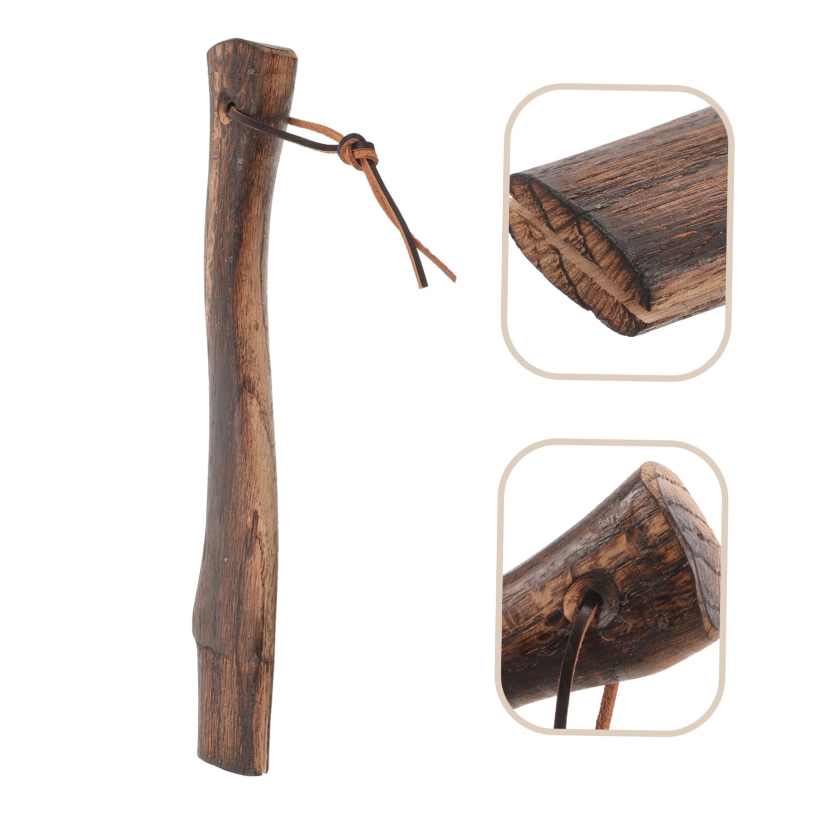 Hemoton Wood Axe Handle Replacement Ergonomic Wooden Hatchet Handle for Comfortable Grip and Extended Lifespan for Outdoor Chopping and Gardening Tasks