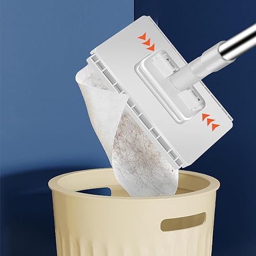 Miniatura 3 de Fregona Antipolvo Desechable, Fregona Antipolvo Desechable Con 4 Paños Reutilizables, Plano con Almohadillas Desechables, Polvo con Asa, Trapeador