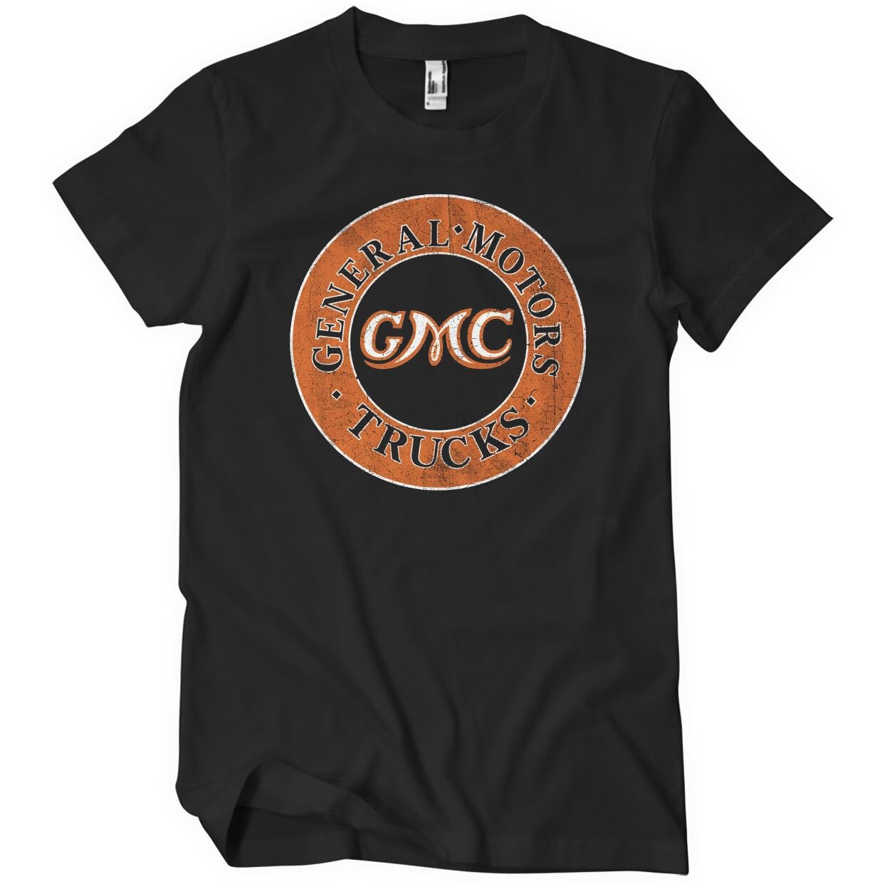 GMC Officially Licensed General Motors Trucks Patch Mens T-Shirt (Black), Large