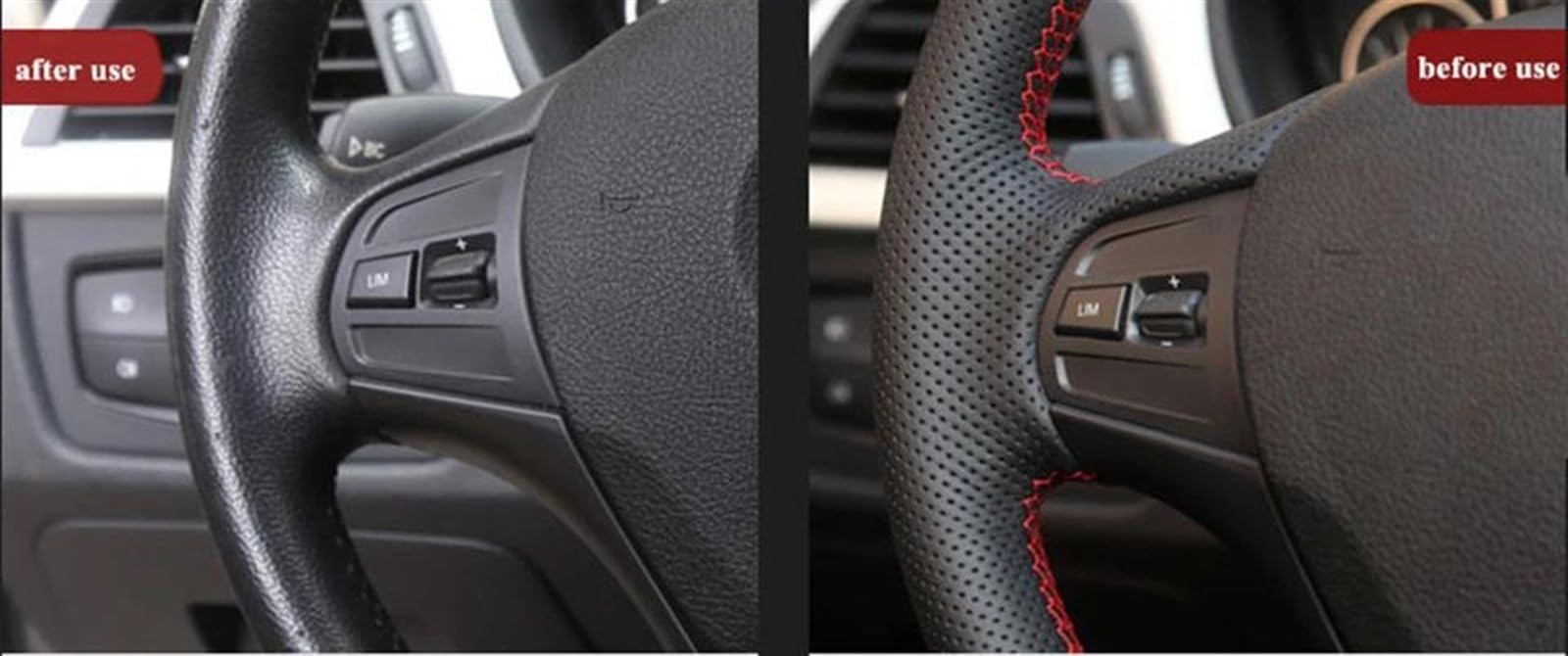 Für VW, Für Golf 7 Mk7, Für Polo, Für Jetta, Für Passat B8 Für Tiguan Schwarzes Kunstleder Fürs Auto.(Orange)