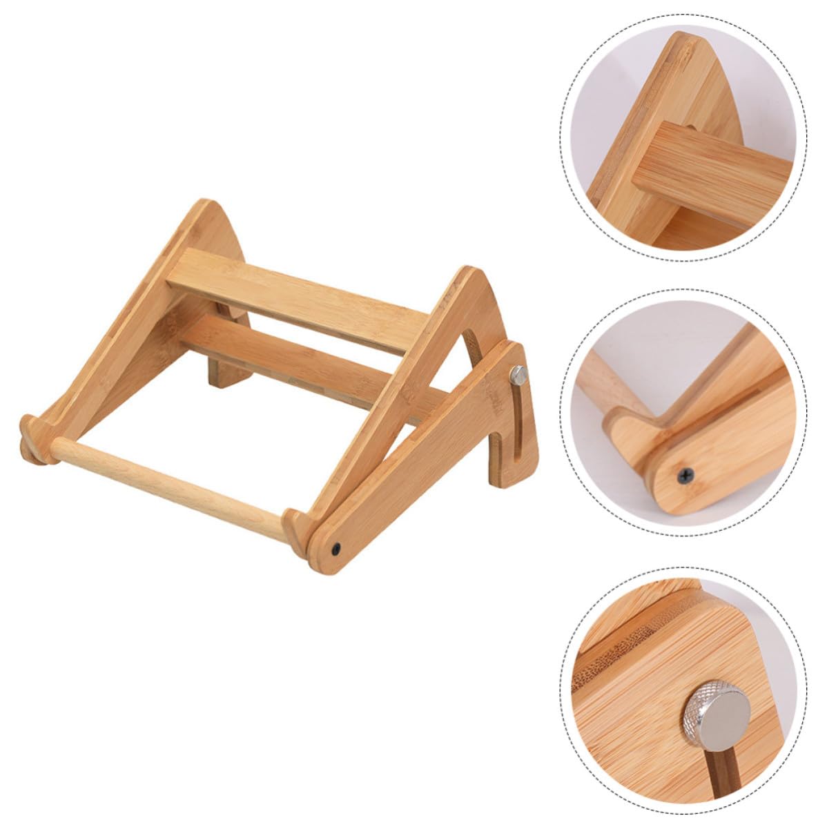 Supporto Laptop Regolabile in Legno Ripiano, Struttura Rialzata