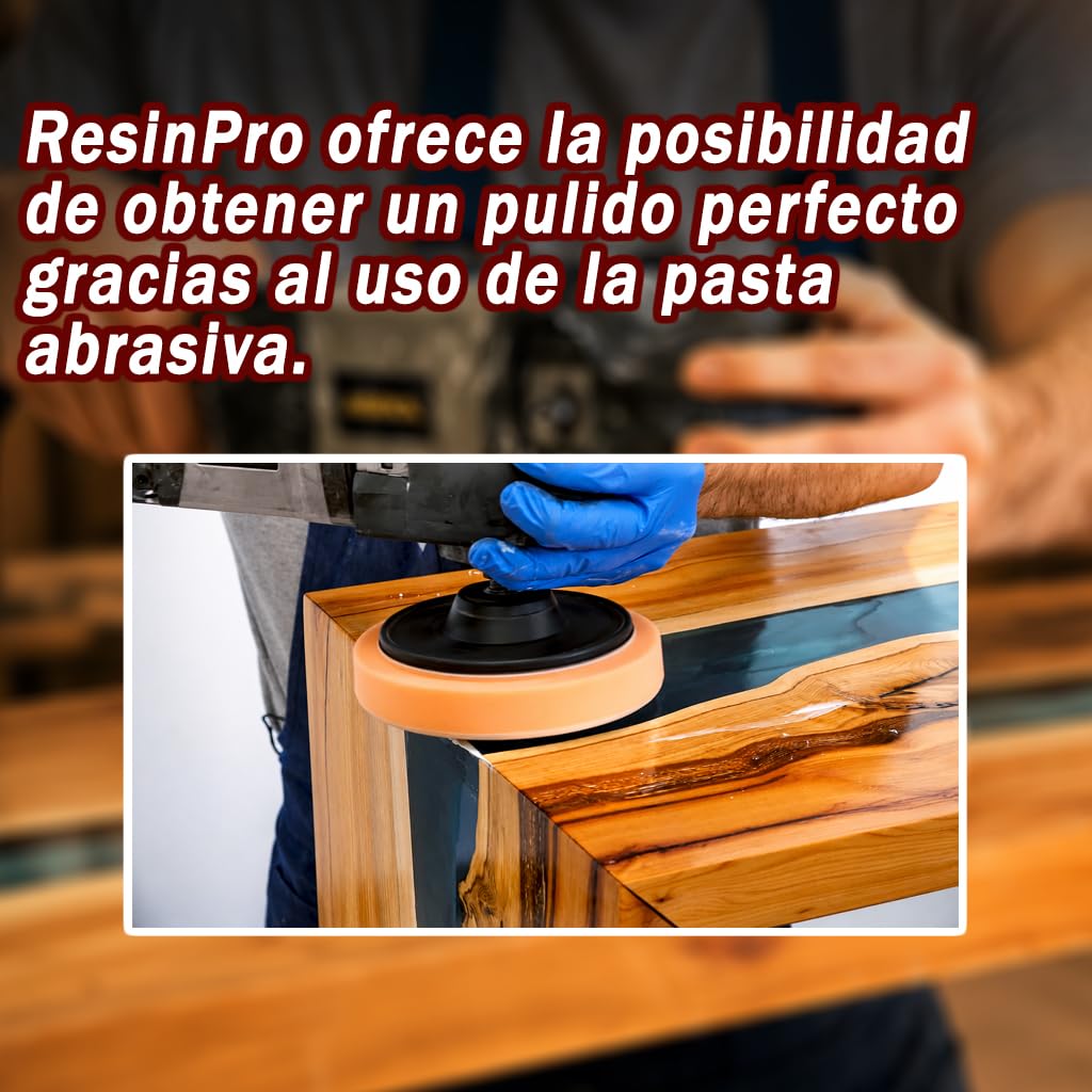 Kit de pulido resina: pasta abrillantadora, discos abrasivos, hojas abrasivas, papeles abrasivos, productos para el pulido específico en el sector plástico y resina.