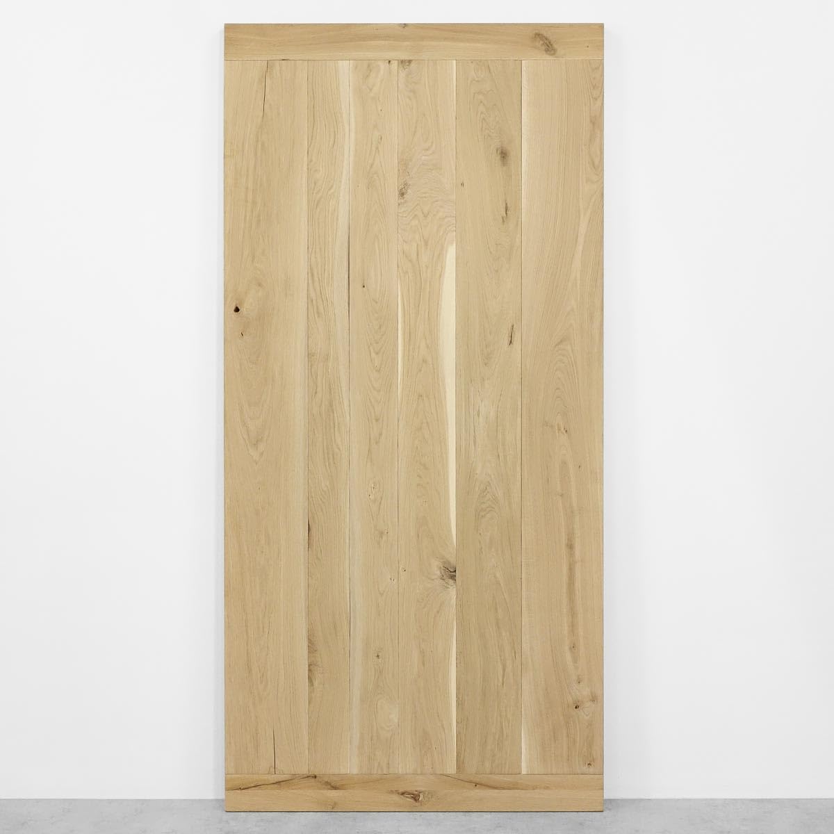 Porte coulissante Chêne massif FLINSTON (bois brut, 100x210)