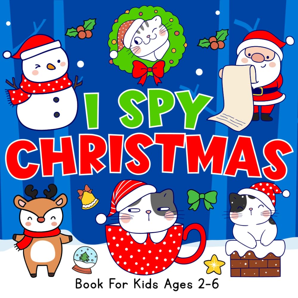 I Spy Christmas Book For Kids Ages 2-6 | Stocking Stuffers Toddlers: Stocking Stuffers Guessing Game And Coloring Book For Toddlers | christmas stocking stuffers | stocking stuffers for kids