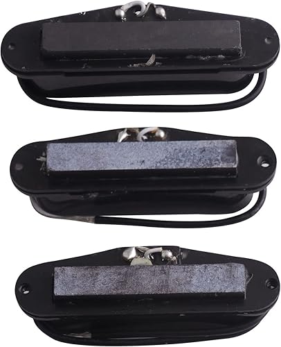 Miniatura 3 de Metallor - Pastillas de bobina única para guitarras Strat Style izquierda y derecha (3 unidades), color negro