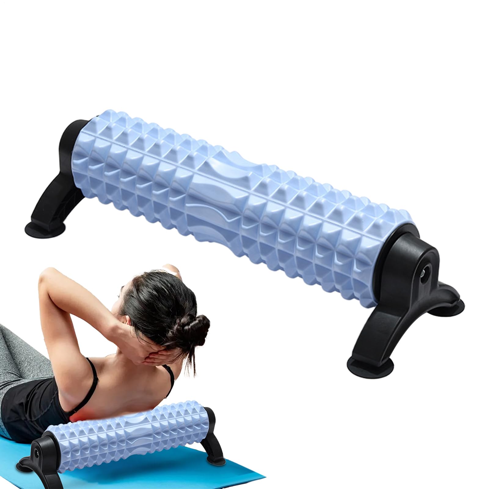 Schaumstoff-Übungsrolle Ganzkörper Tiefenmassagegerät | Fitnessübungs-EVA-Faszienrolle Post-Workout Zubehör Für Yoga Pilates Rücken-Stretching Arm Fuß