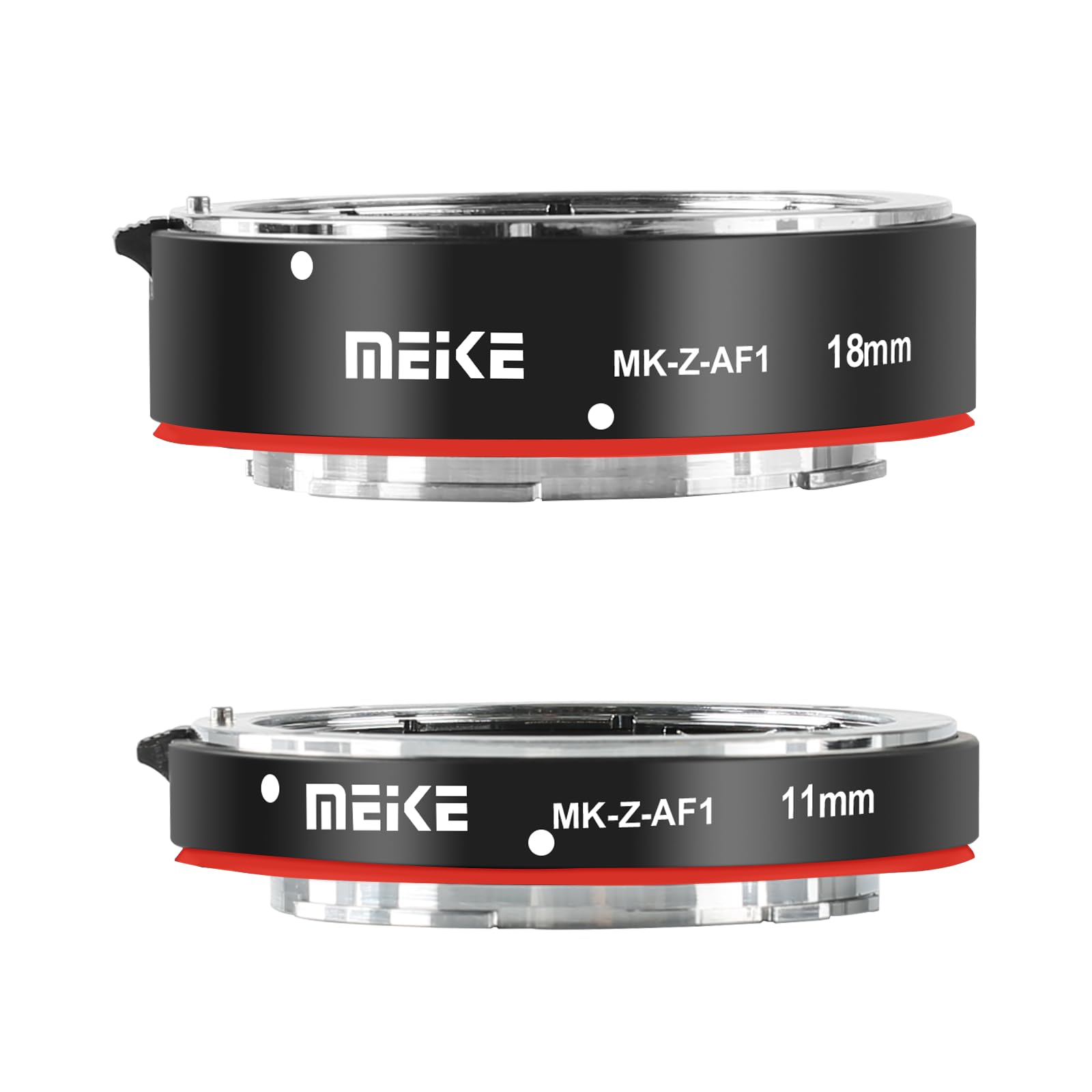 Meike MK-Z-AF1 Ensemble de Tubes d'extension Macro à Mise au Point Automatique en métal (11 mm + 18 mm) Compatible avec Nikon Z5 Z6 Z6II Z7 Z7II Z50