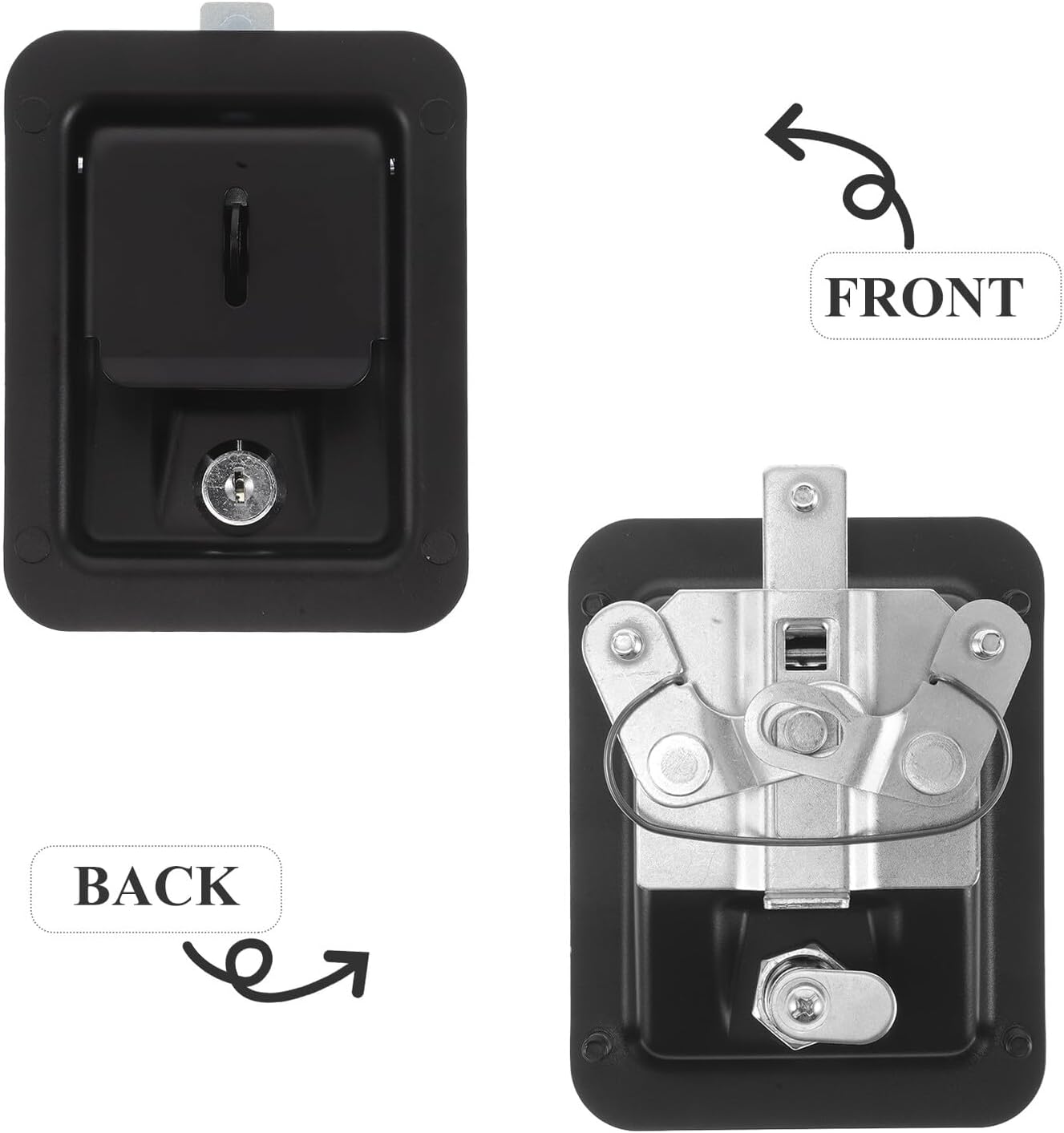 GALPADA Rv Trailer Compartment Lock with Keys Camper Toolbox Cabinet Lock for Storage Door for Rv Bathroom and Safety Cabinet