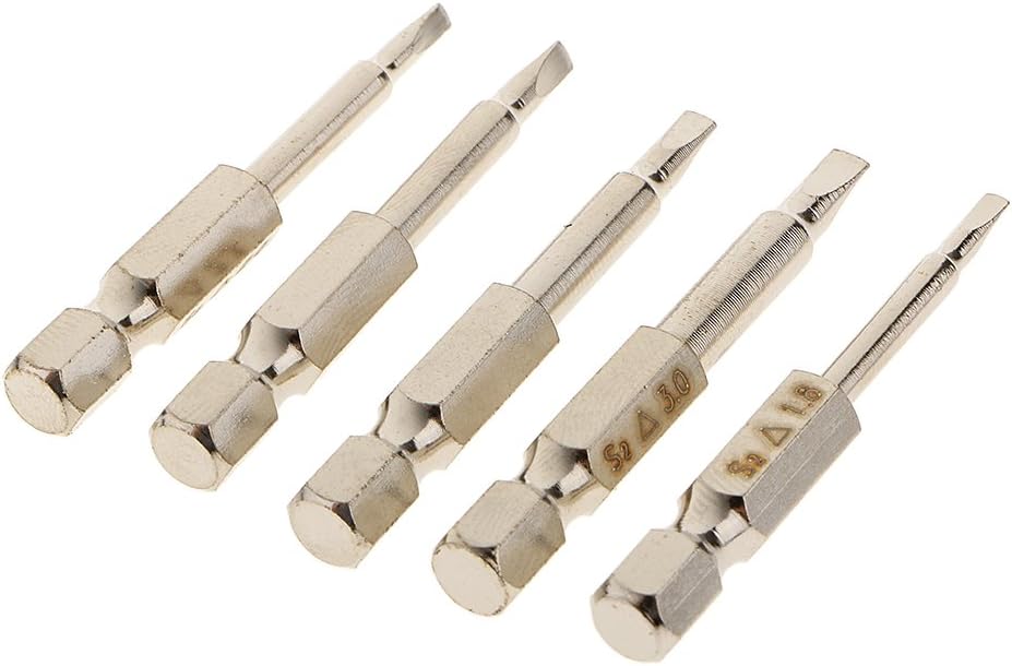 Triangle Head Screwdriver Bits Tip Set S 1/4'' Hex Shank Pack of 5