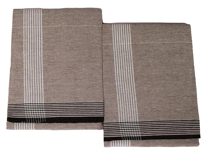 Image of Men's Cotton Lungi | Traditional Indian Wear | Soft & Breathable Checked Lungis for Daily Comfort, Home Wear & Casual Use | Free Size Wrap