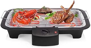 review XNDCYX Smokeless Electric Griddles, Household Teppanyaki Grill - Electric BBQ Table Top Grill with Adjustable Temperature Control, Water Filled Drip Tray, 2000 W,48329cm