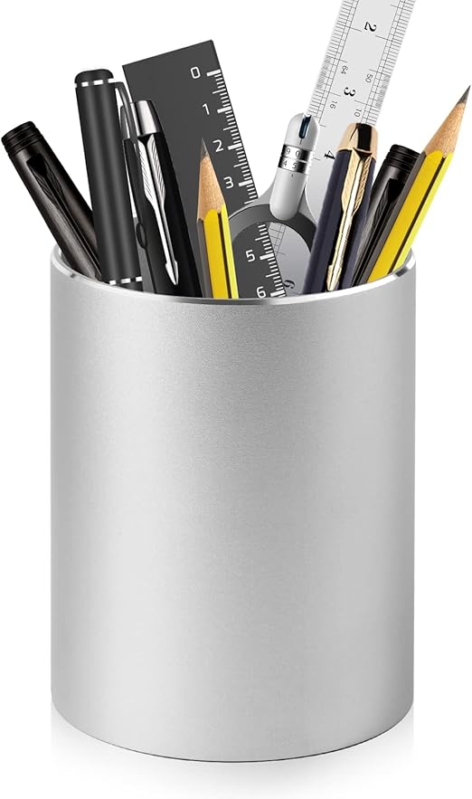 Pencil Holder for Desk, Metal Desk Pen Cup Holder, Desktop