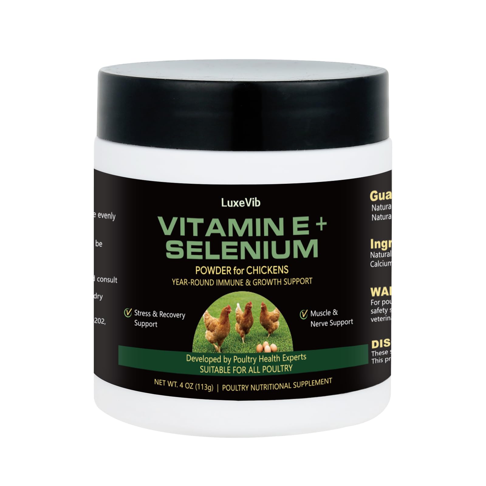 Selenium & Vitamin E Powder for Chickens, Selenium for Chickens, Immune System, Muscle Support & Prevents, Improve Wry Neck, Selenium, Vitamin E Supplements, Suitable for All Poultry — Amazon image 8