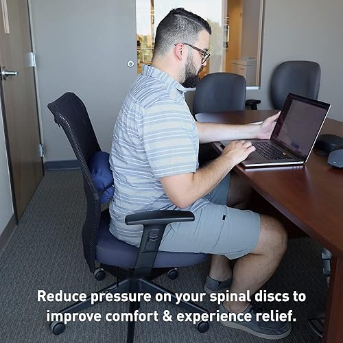 Miniatura 4 de BodyMed - Rollo lumbar para soporte lumbar - reduce el dolor de espalda, proporciona comodidad - suave