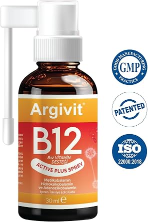 Argivit Active Plus B12 Vitamin Spray 30 ml