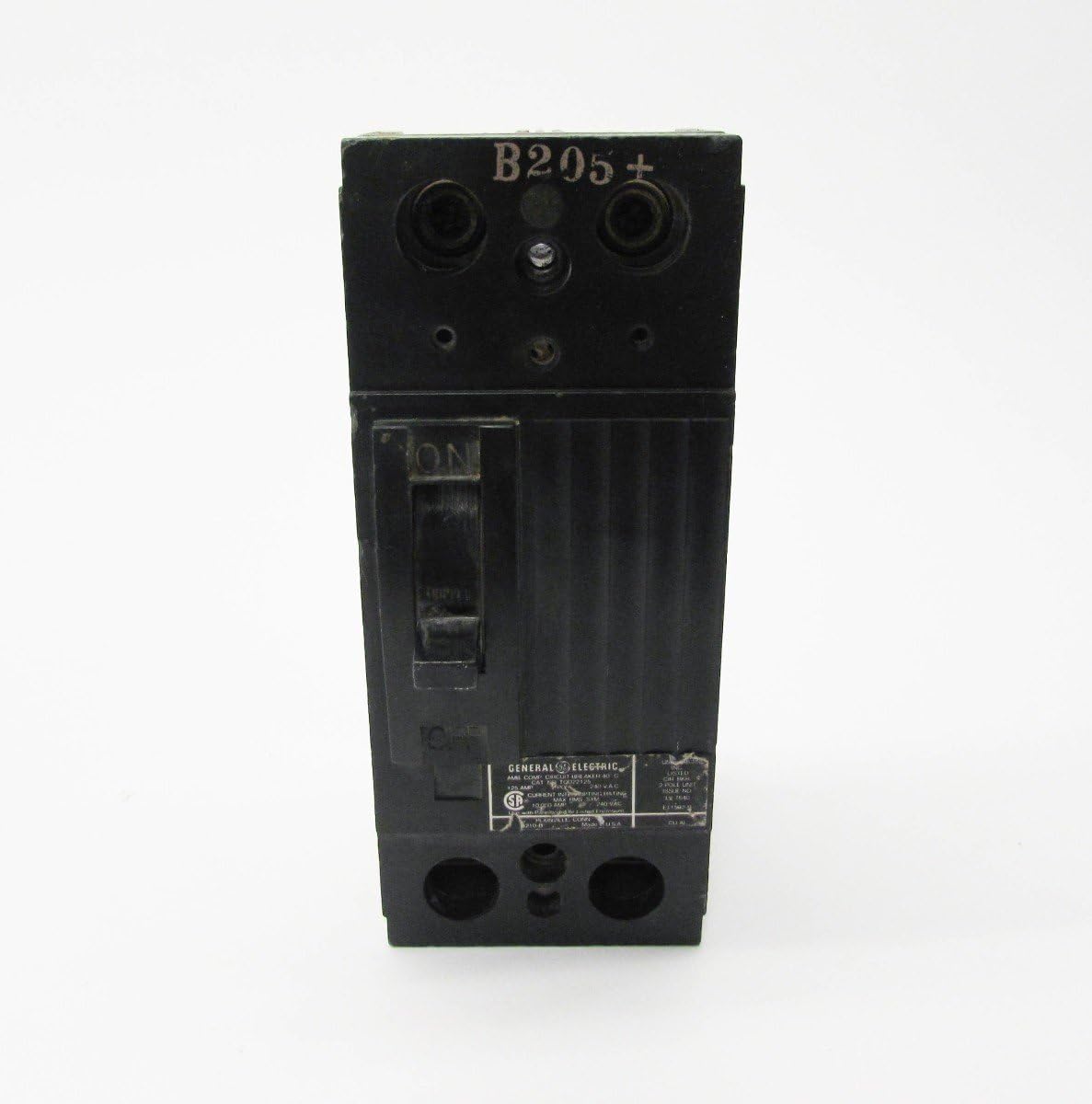 GEDIST GE Industrial TQD22125 Bolt-On Mount Type TQD Molded Case Circuit Breaker 2-Pole 125 Amp 120/240 Volt AC - - 