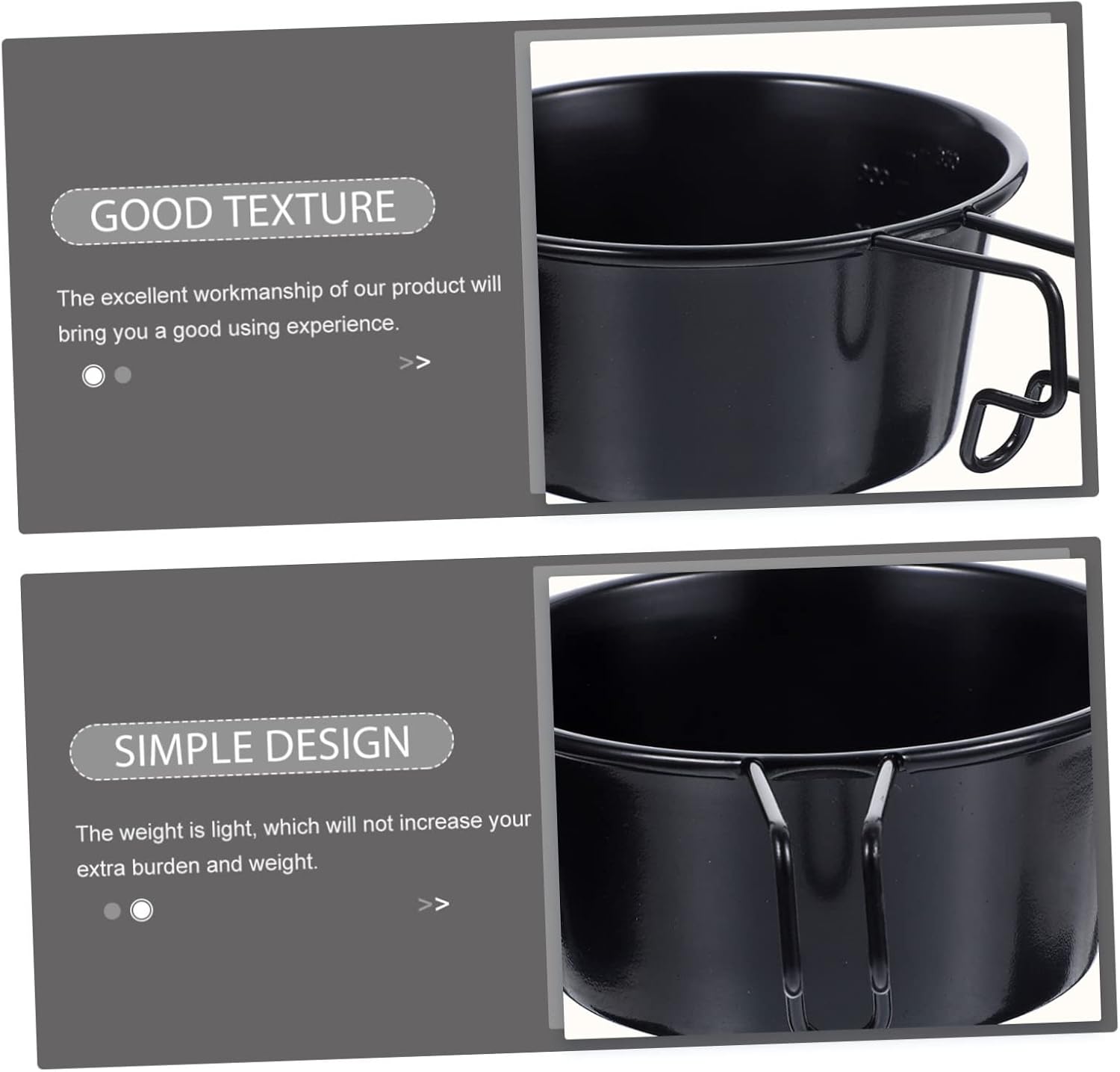 TOYANDONA 3pcs Durable Stainless Steel Camping Bowl with Handle Lightweight Outdoor Cookware for Picnics Hiking Backpacking and More Easy to Clean and Reusable Bowl